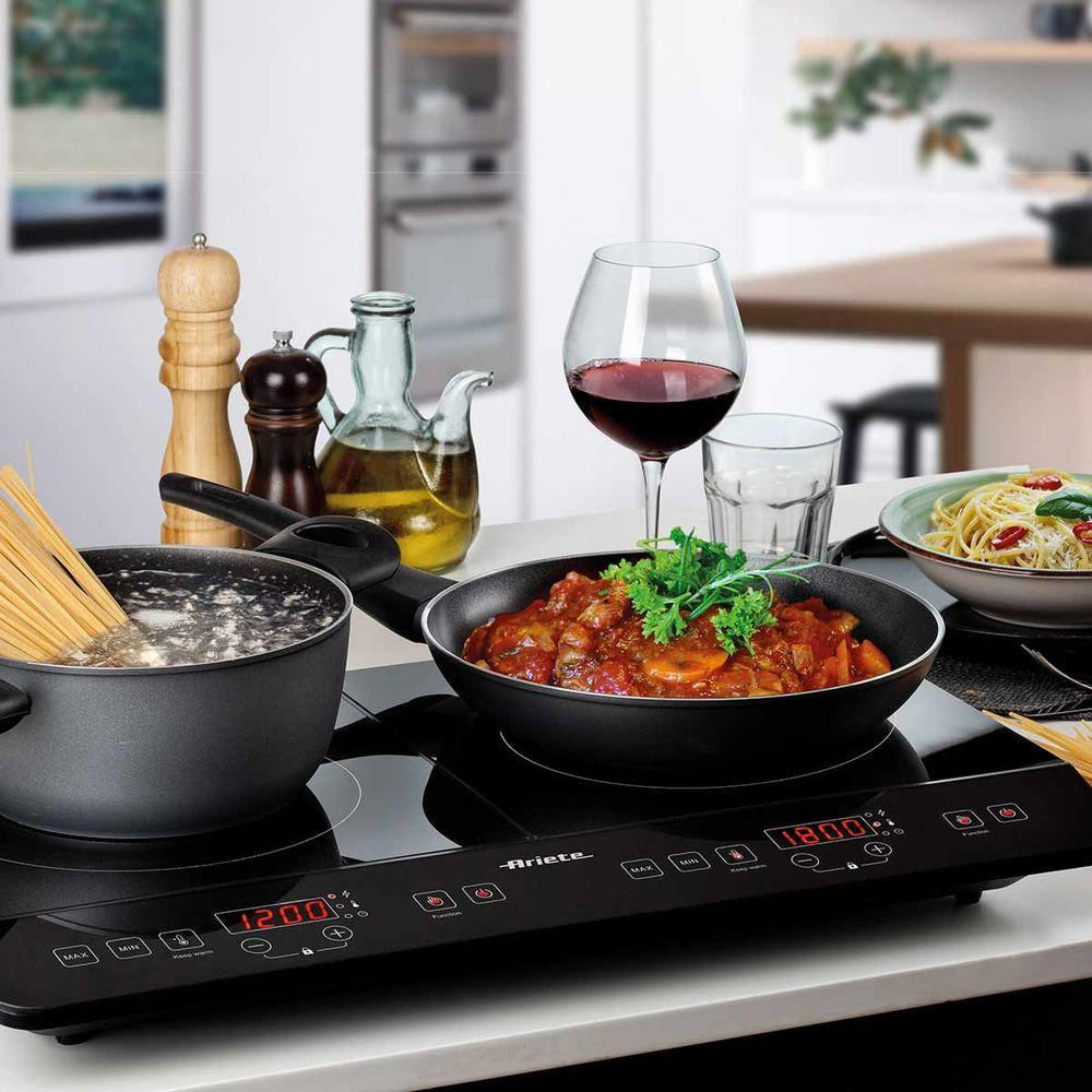 Cooktop Elétrico Para Indução Com 2 Queimadores 127V Ariete