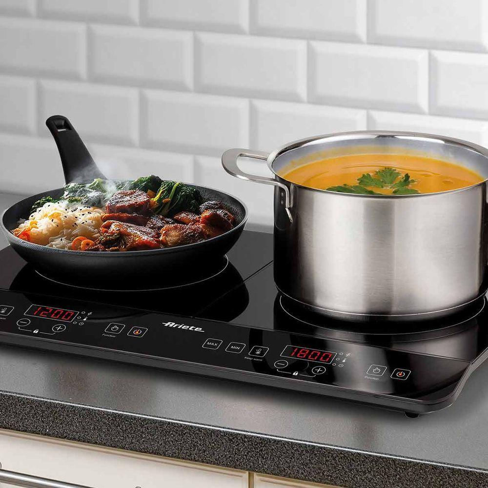 Cooktop Elétrico Para Indução Com 2 Queimadores 127V Ariete