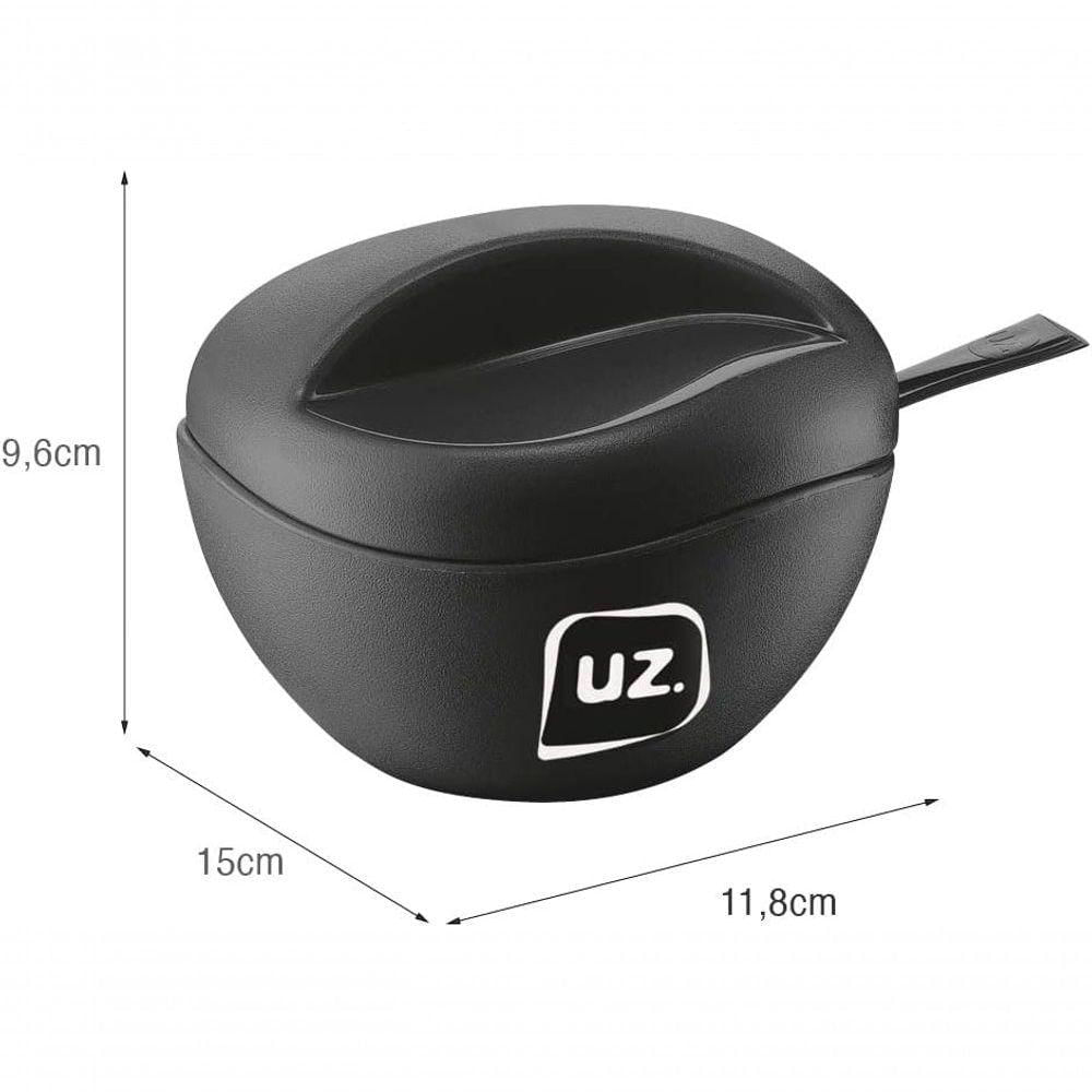 Açúcareiro farinheiro colher Preto Uz Uz141