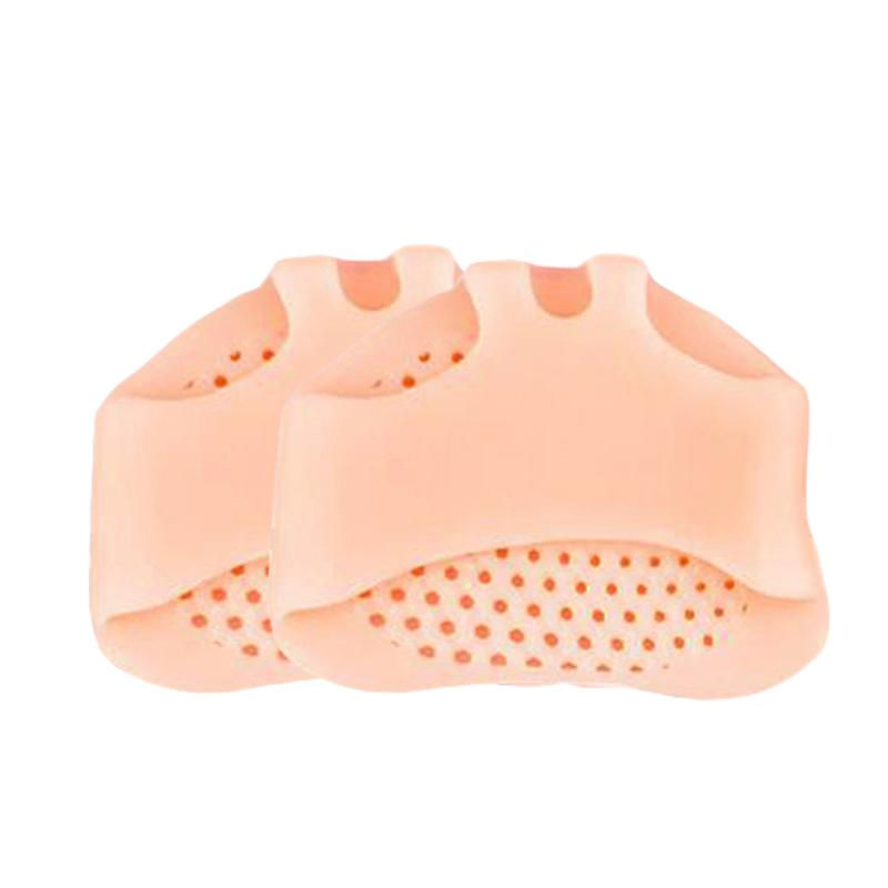 Pads de Silicone para Mulheres em Sapatos de Salto Alto - Almofadas para Alívio da Dor Metatarsal 1 par / branco