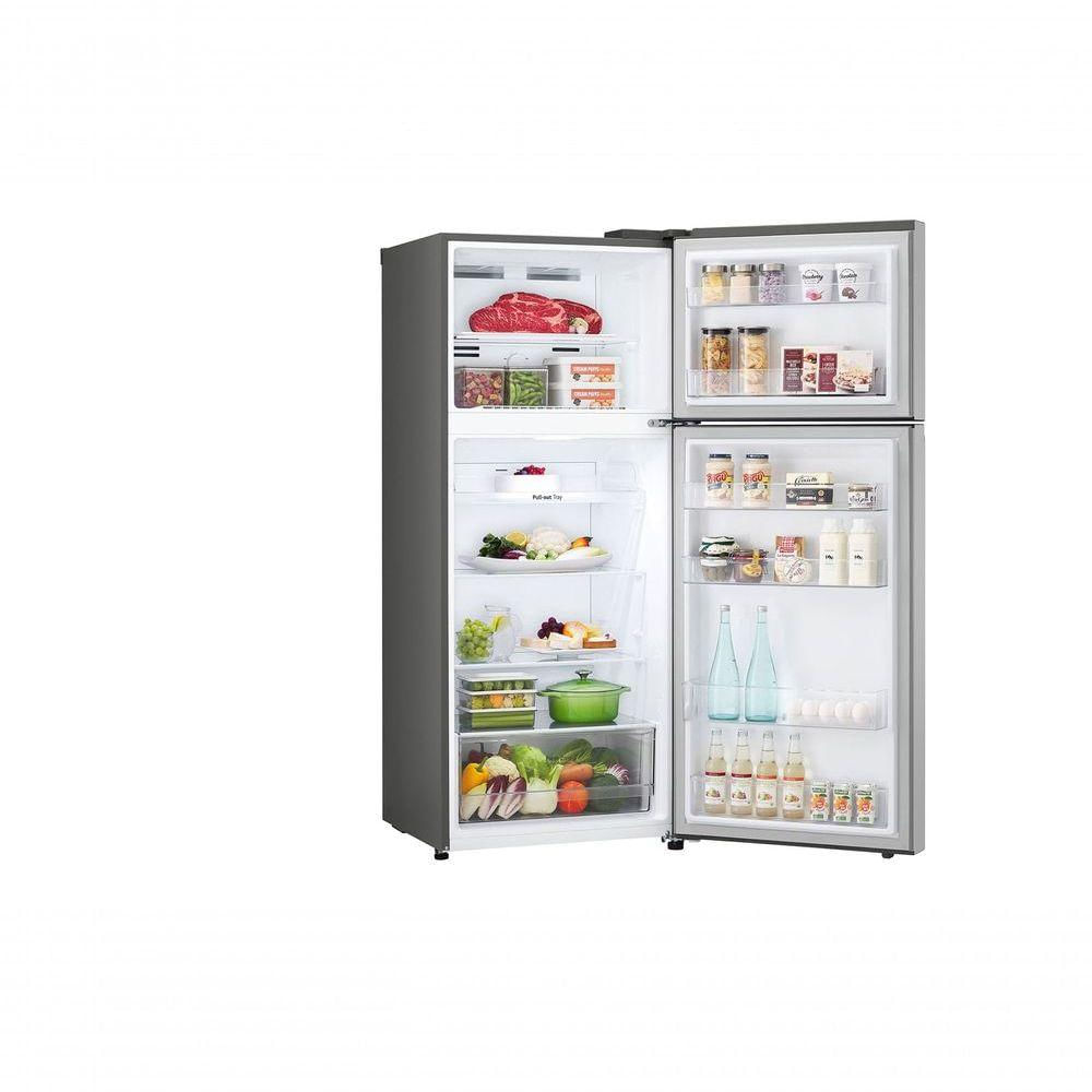 Geladeira LG Frost Free Inverter 375L Duplex Inox Look GN-B372PFM2 220V