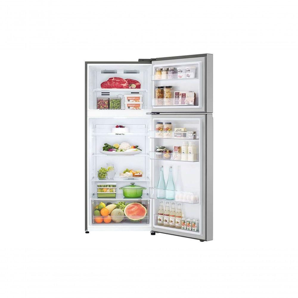 Geladeira LG Frost Free Inverter 375L Duplex Inox Look GN-B372PFM2 220V