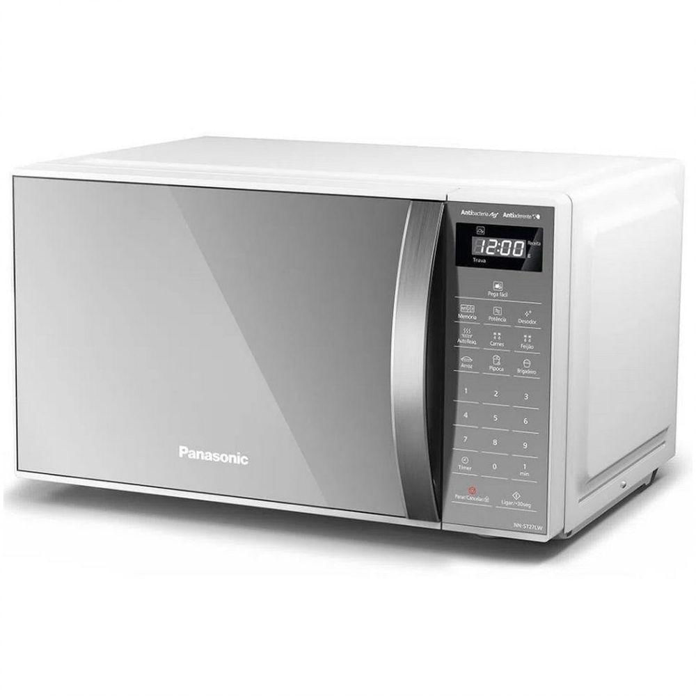 Microondas 21L Porta Espelhada Nn-st27l Panasonic Branco 220V 220V