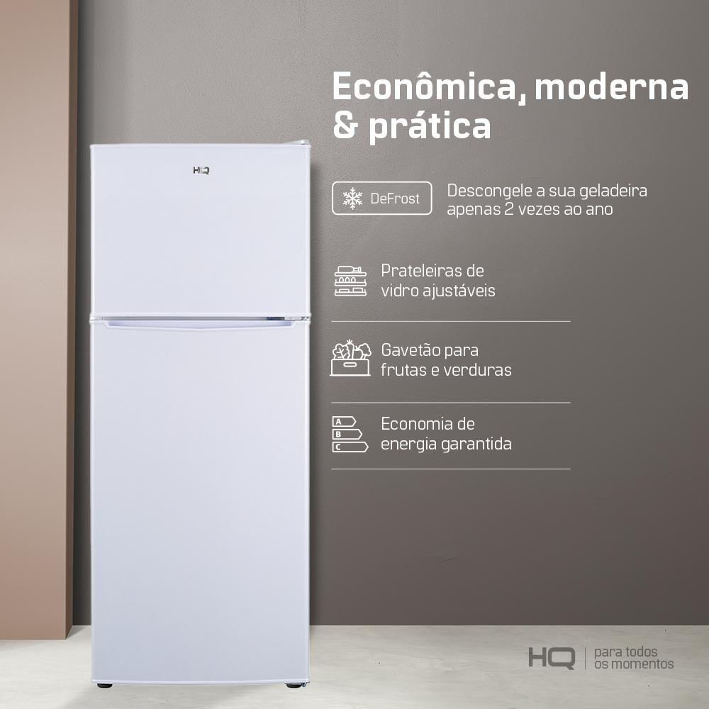 Geladeira Refrigerador HQ Defrost 310 Litros Branco HQ-310RDF 220V