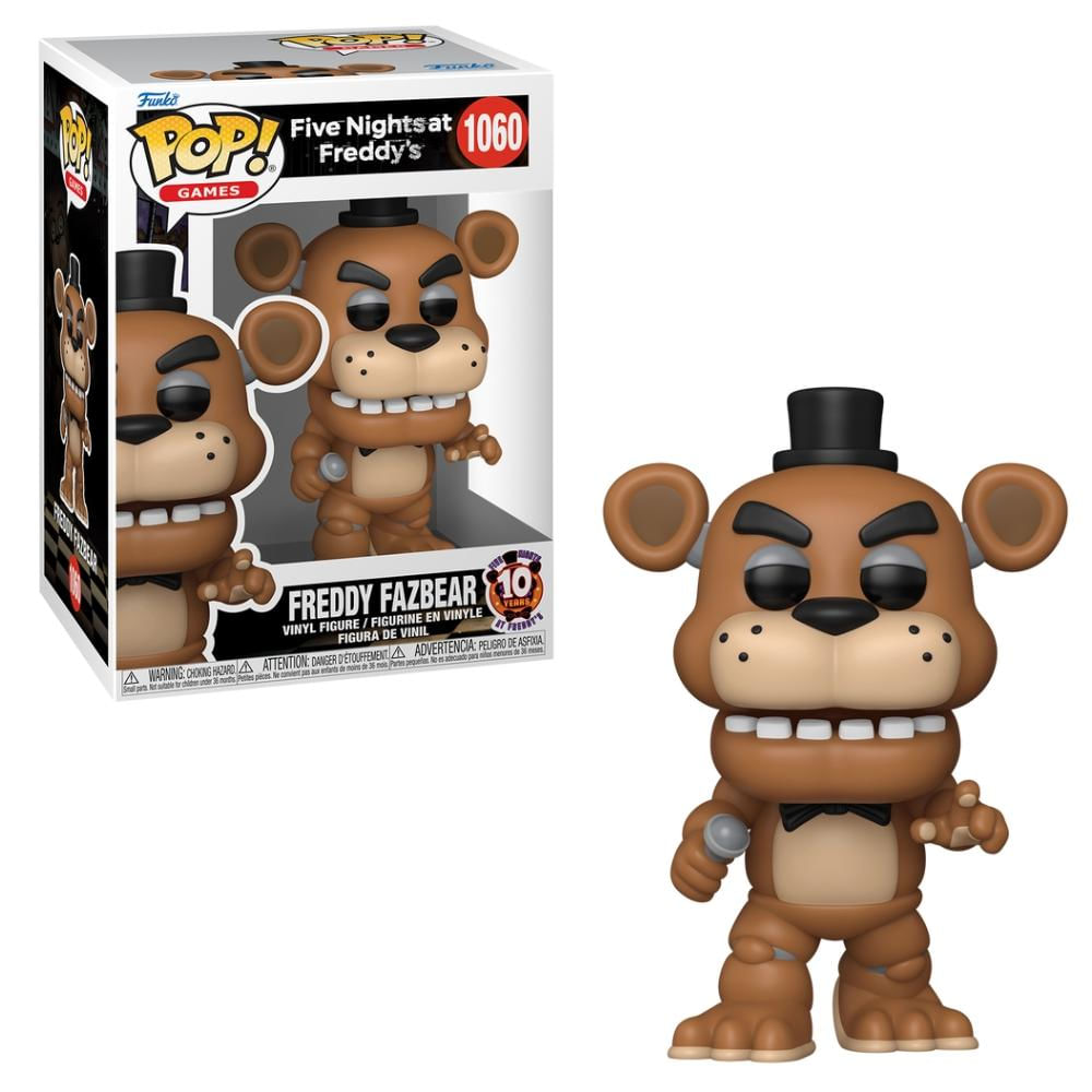 Boneco Funko Pop! Five Nights at Freddy’s 10 anos - Freddy