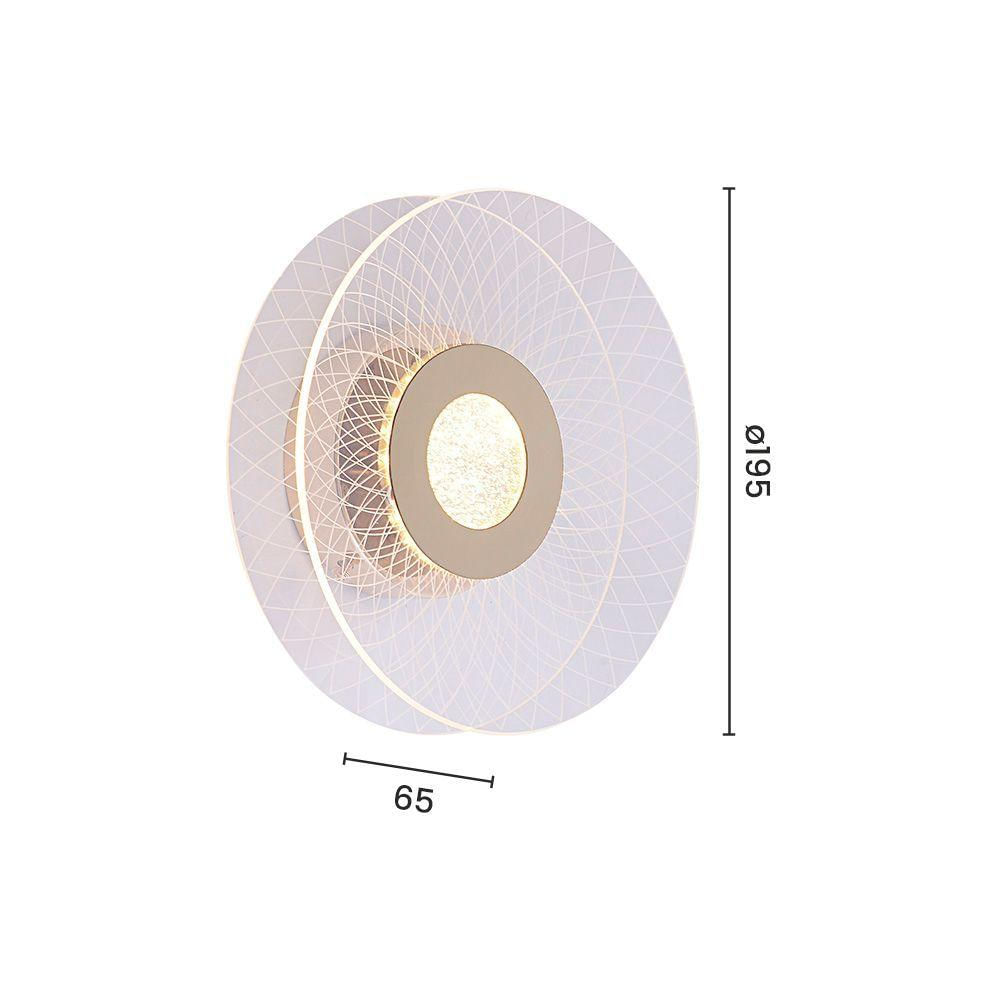 Arandela Sindora Qb05146 Led Dourada Bivolt