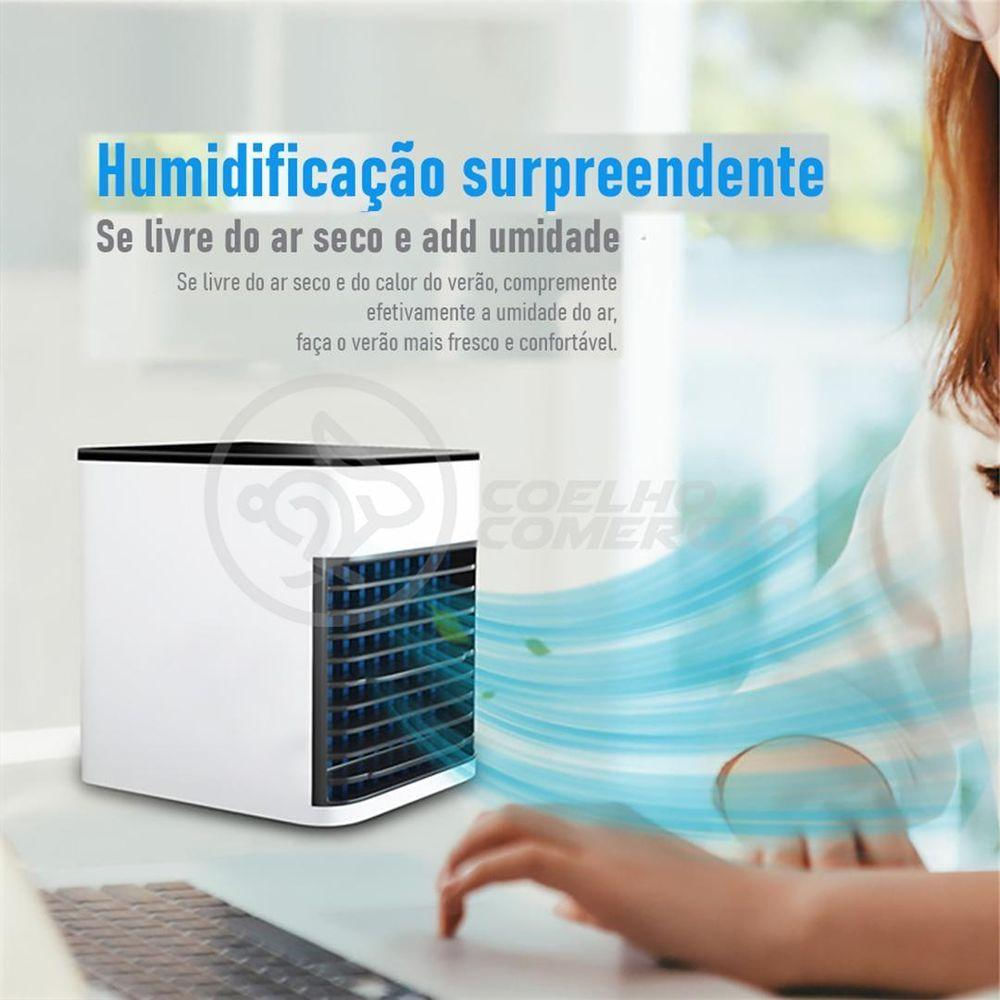 Mini Ar Condicionado Climatizador Humidificador Portátil Arctic Air Cooler 3 Velocidades