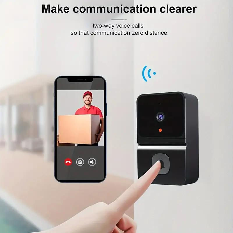 Campainha Sem Fio Inteligente com Vídeo e Intercomunicador branco