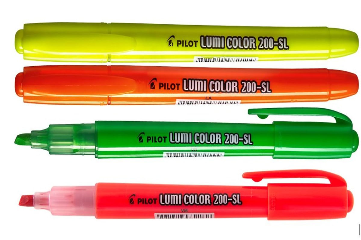 MARCA TEXTO LUMI COLOR NEON 4 CORES - PILOT