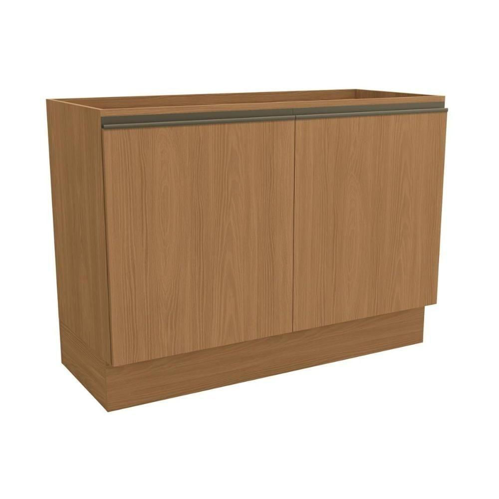 Gabinete P- Pia Cozinha Balcão Maxxi G745 C- 2 Portas S- Tampo 120cm Canela - Kappesberg