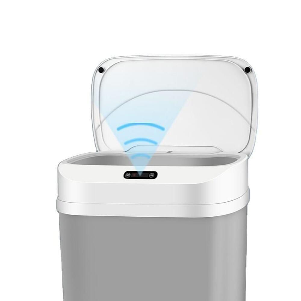 Lixeira Automática Inteligente 17,5l Sensor De Movimento Prático E Higiênico P Cozinha E Banheiro