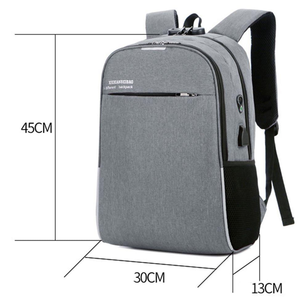 Mochila Notebook Com Cadeado Anti Furto Lorben Saída Cabo Auxiliar Usb Fone Ouvido Gt6238