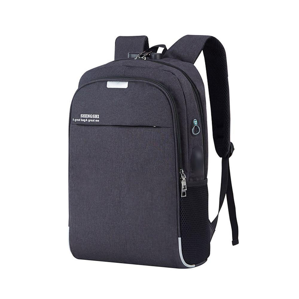 Mochila Notebook Com Cadeado Anti Furto Lorben Saída Cabo Auxiliar Usb Fone Ouvido Gt6238