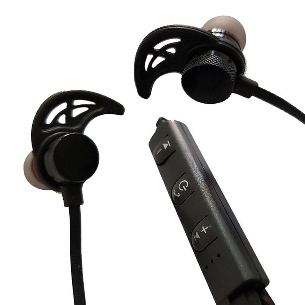 Fone Sem Fio Bluetooth Magnético Para Iphone E Android Preto