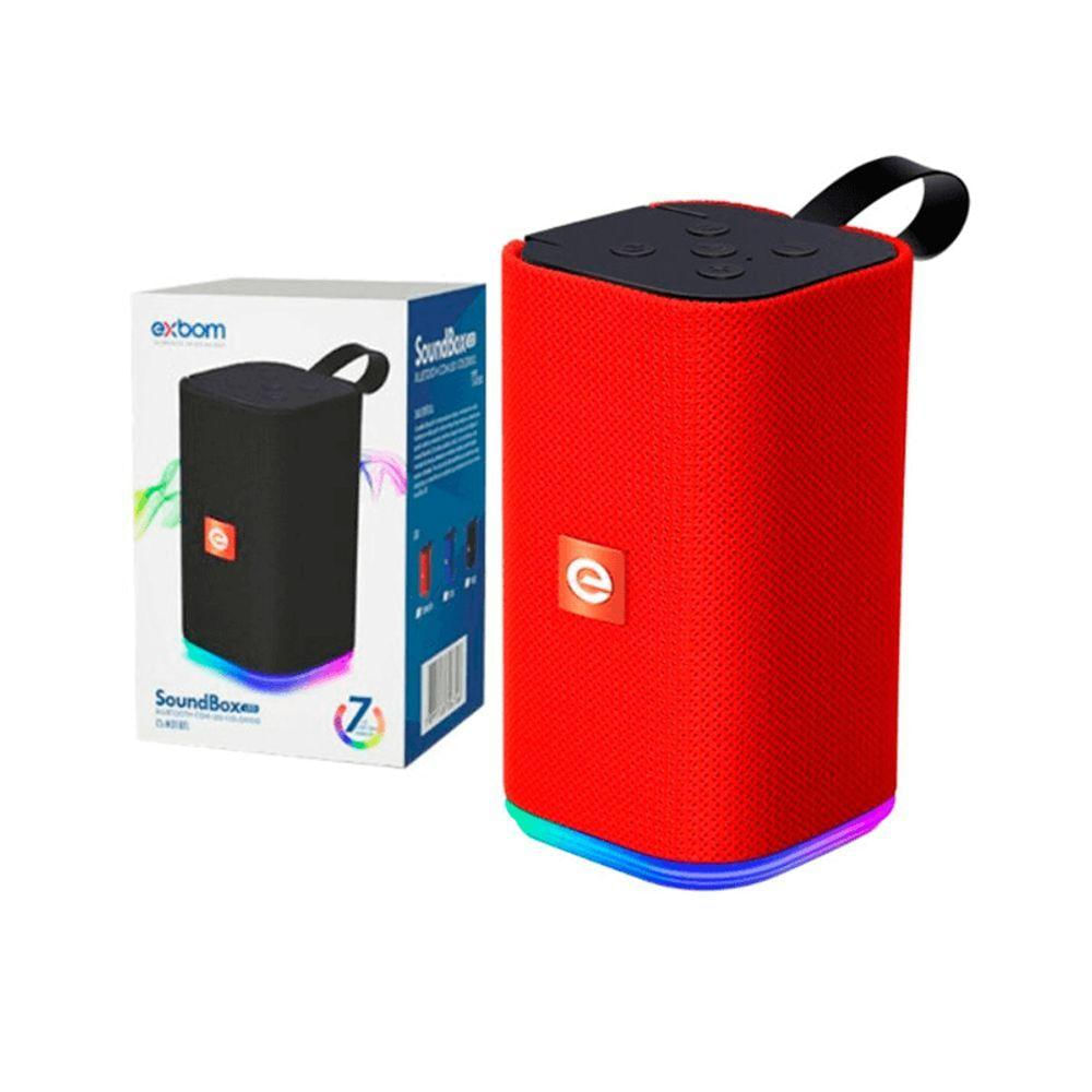 Caixa Som Bluetooth Led Rgb Usb Micro Sd Fm Soundbox