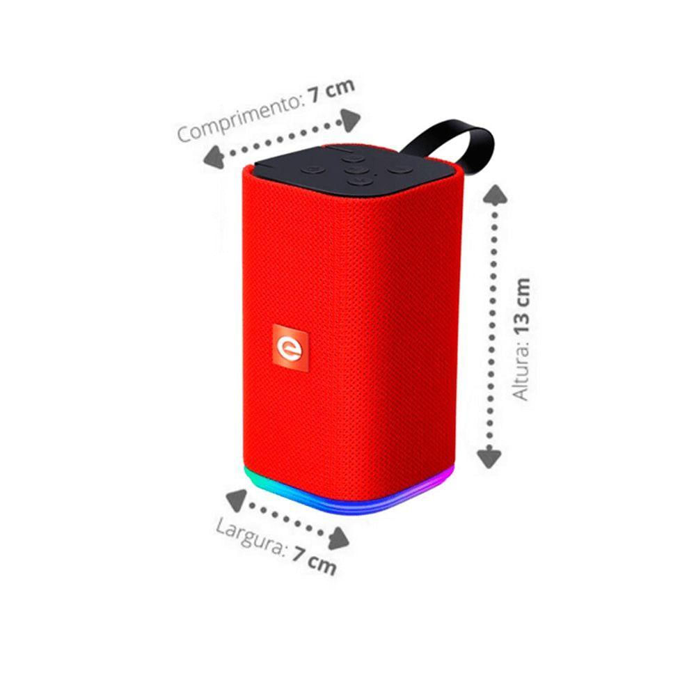 Caixa Som Bluetooth Led Rgb Usb Micro Sd Fm Soundbox