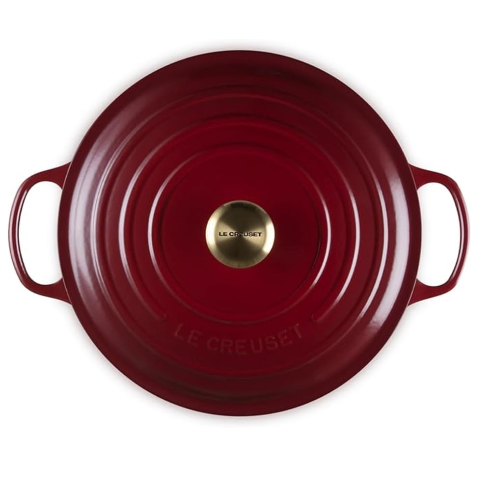 PANELA LE CREUSET RISOTTO SIGNATURE FERRO FUNDIDO 30CM VERMELHO RHONE 21179309494441