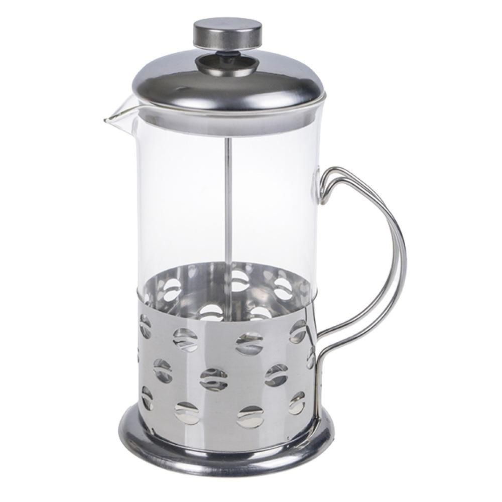 Cafeteira Francesa Em Inox Luxo Chaleira Expressa Em Vidro Cremeira Bule Prensa French Press Luxo 600ml