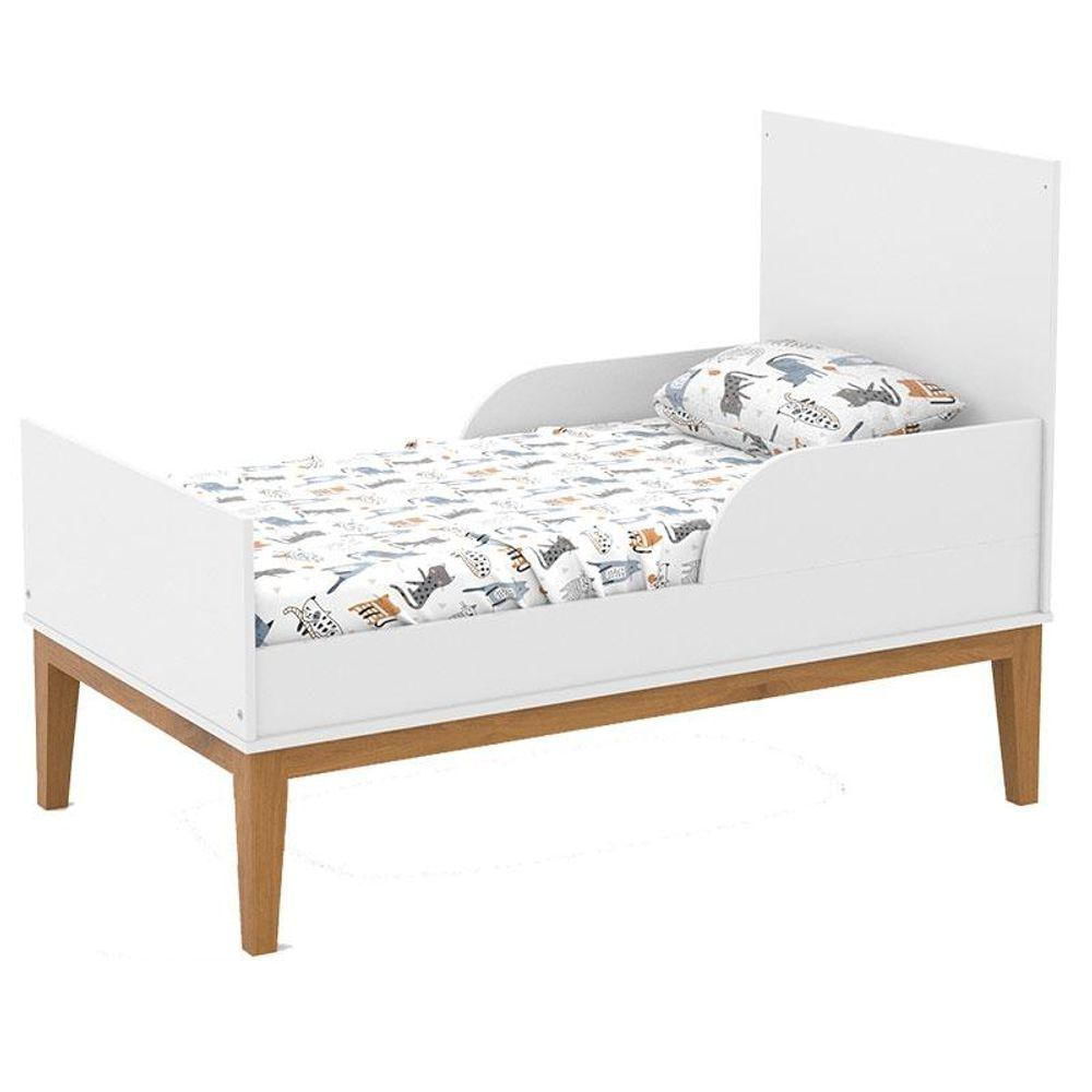 Berço Americano Unique E Guarda Roupa 4 Portas Nature Clean Branco Soft Eco Wood E Colchão Ortobom