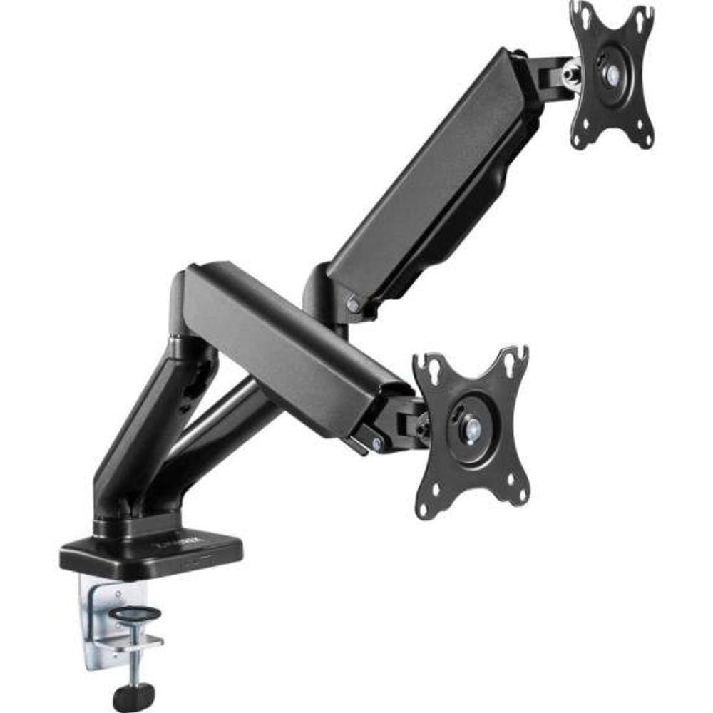 Suporte Articulado Para Dois Monitores Com Pistão A Gás Fortrek Fk 441s 17"-32".