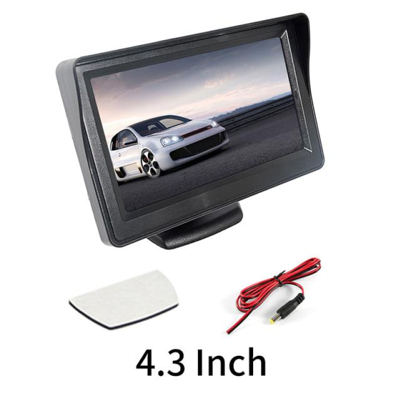 Monitor de Carro 4.3" Tela para Câmera de Ré TFT LCD HD 202