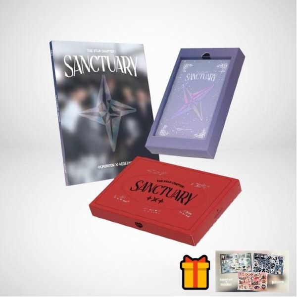 K-POP・アジア sanctuary Álbum TXT - [THE STAR CHAPTER : SANCTUARY] com adesivo da AsiaPopGang