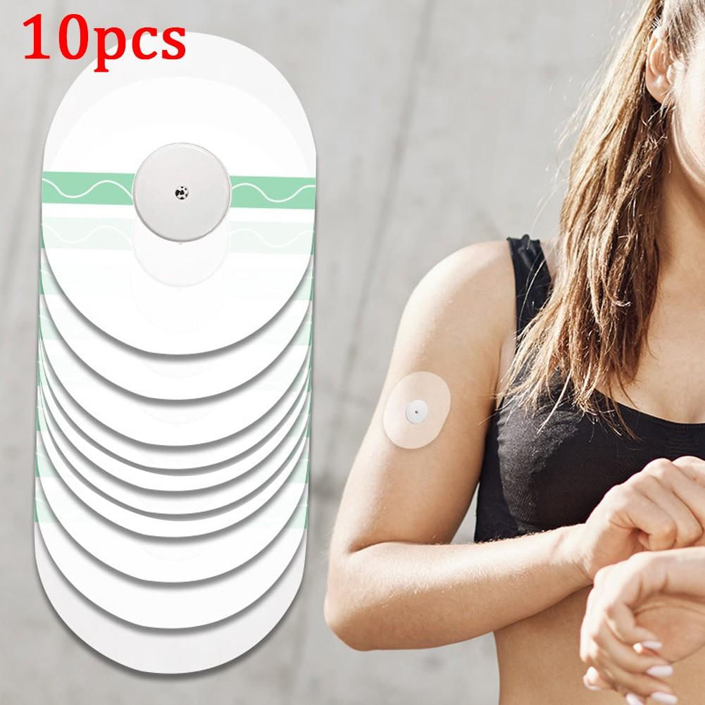 Adesivos Fixadores Freestyle Libre Sports 10PCS Respirável Oval Transparente