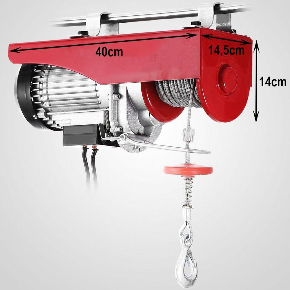 Talha Elétrica Guincho Guindaste 1300w Capacidade 400kg A 800kg 220v Gt922 Lorben