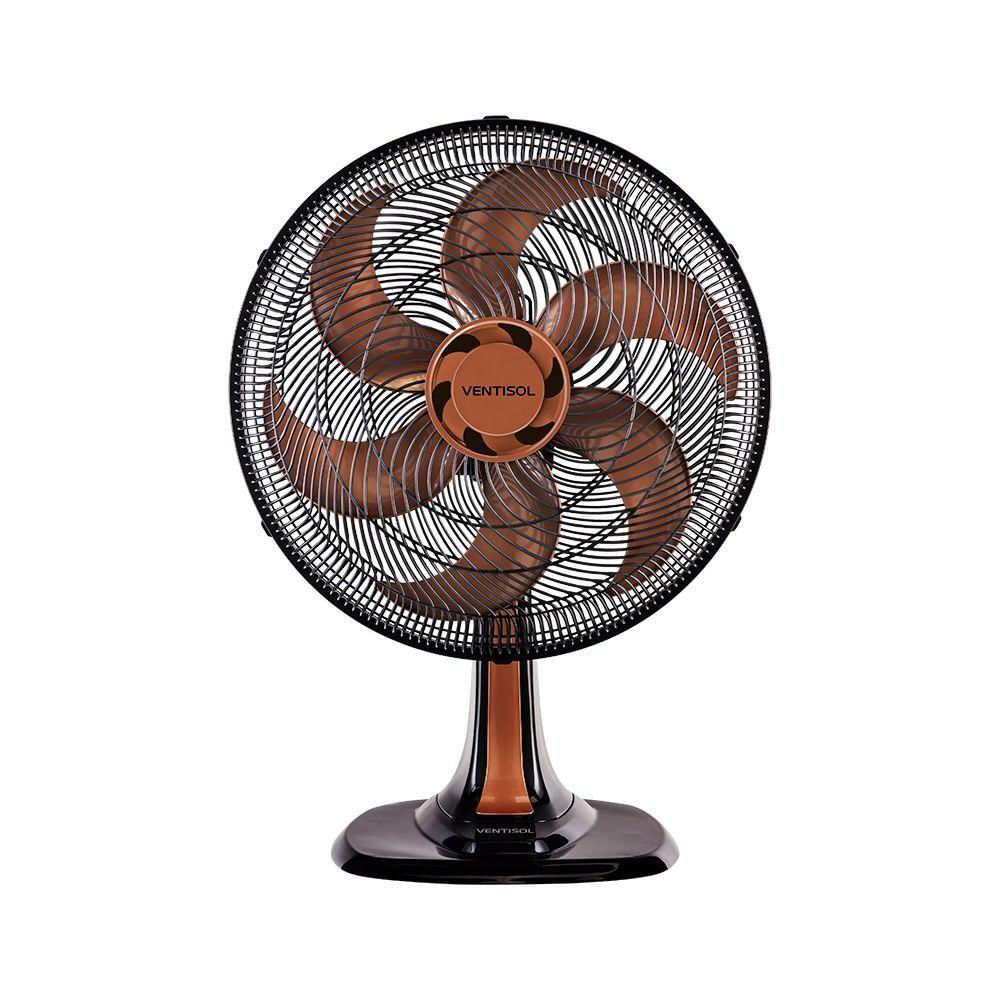 Ventilador De Mesa Bronze Turbo 40cm 6 Pas Oscilante
