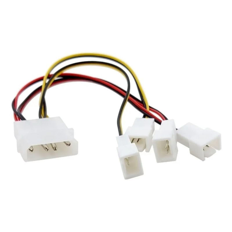 Cabo Adaptador Para 4 Cooler Akasa Com Redutor Ak-cb001