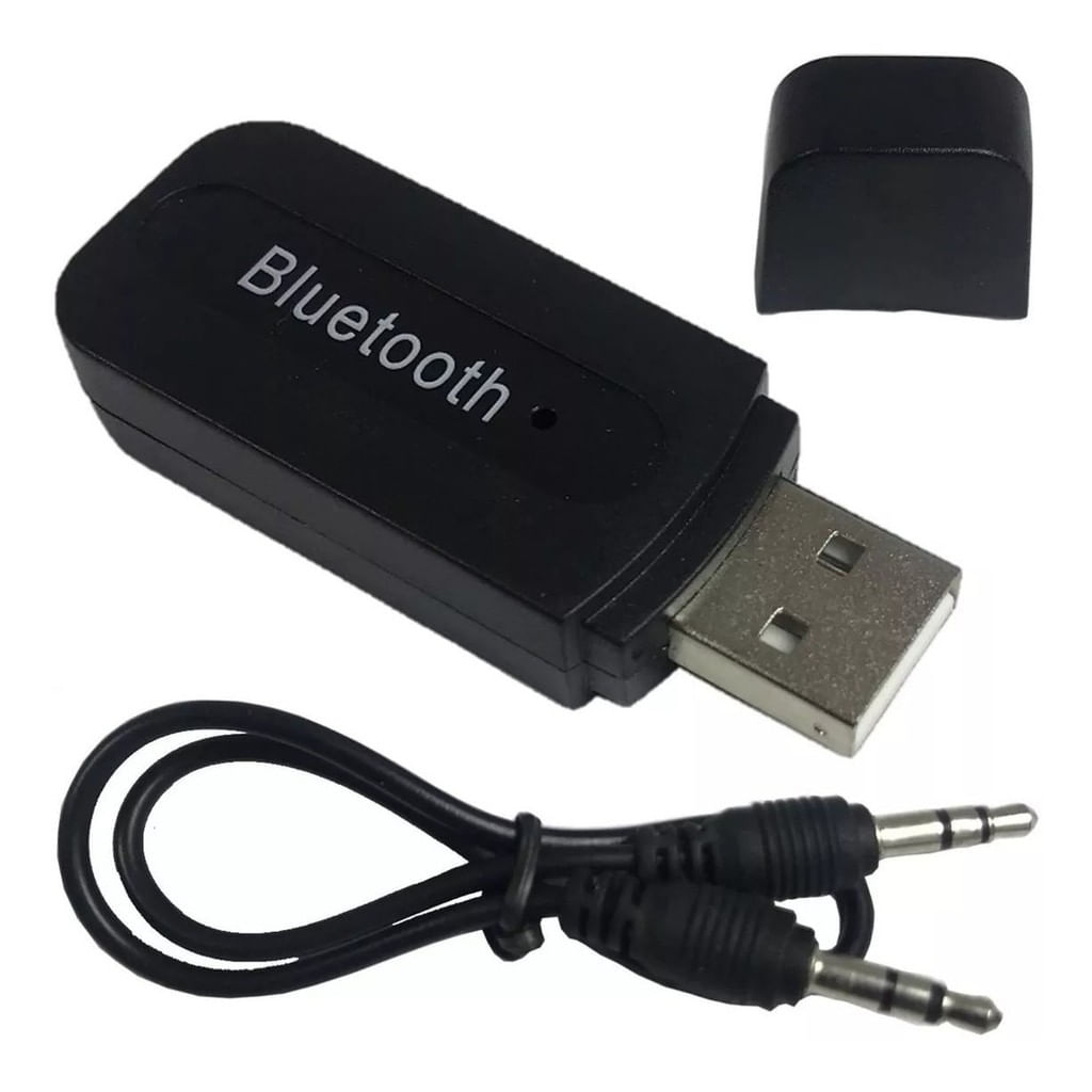 ADAPTADOR ÁUDIO RECEPTOR BLUETOOTH P2 ENTRADA  AUX CARRO + CABO P2