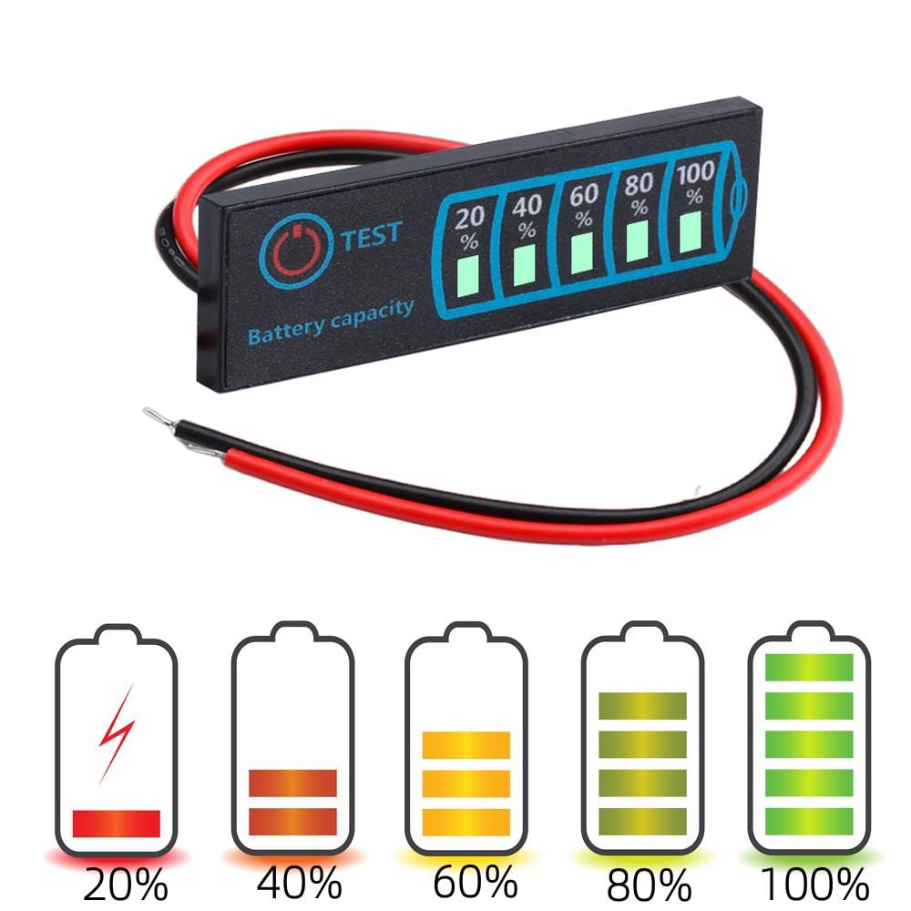 Indicador de Nível de Bateria Li-ion Lipo 5-30V com Display LCD