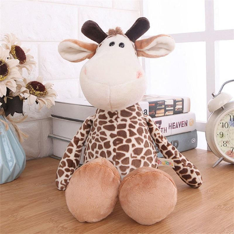 Boneco de pelúcia de 25cm - leão, tigre, elefante, cachorro, girafa, guaxinim, macaco girafa