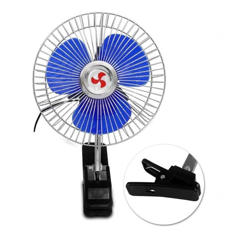 Kit 3 Mini Ventilador Veicular Carro Caminhão ônibus De 15cm