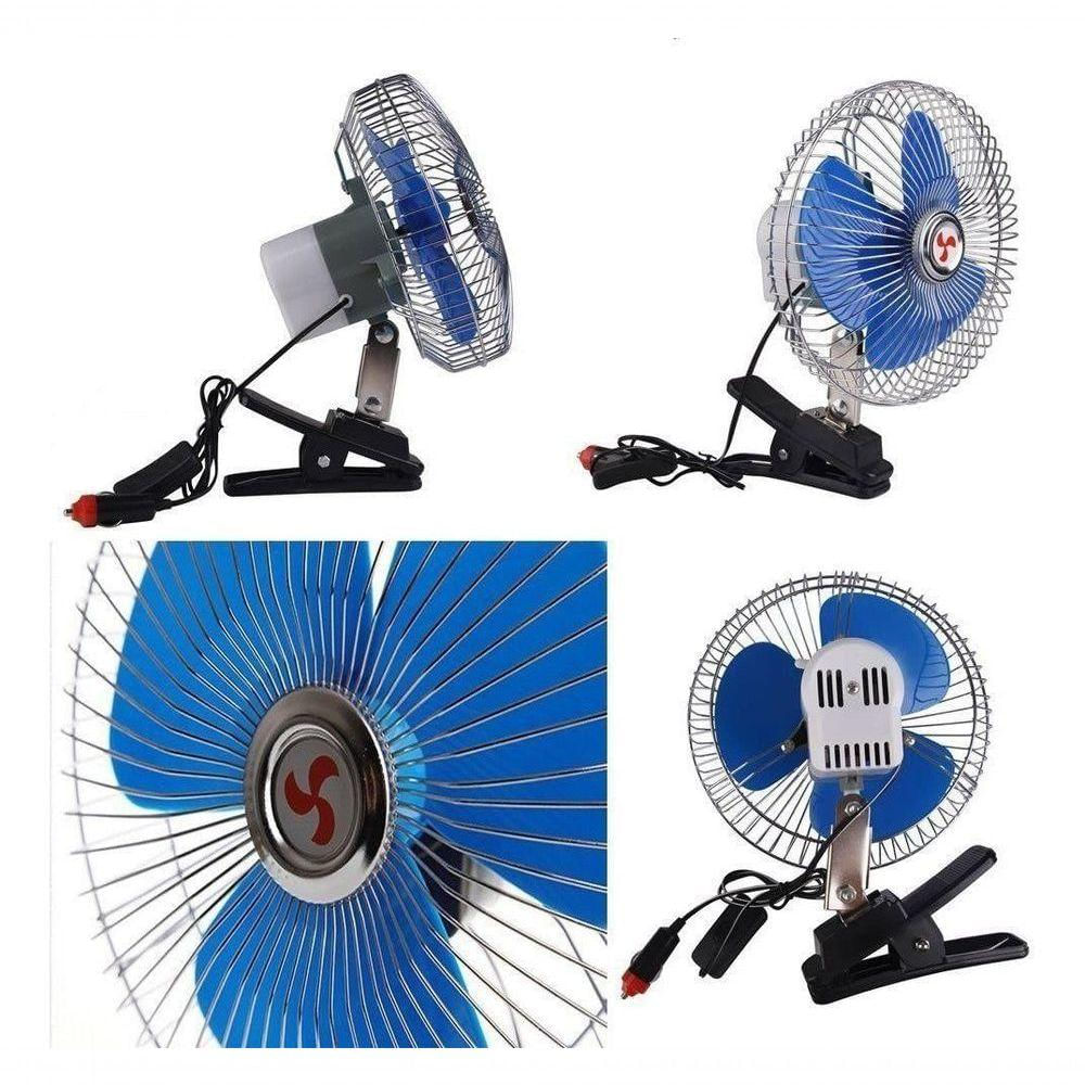 Kit 3 Mini Ventilador Veicular Carro Caminhão ônibus De 15cm