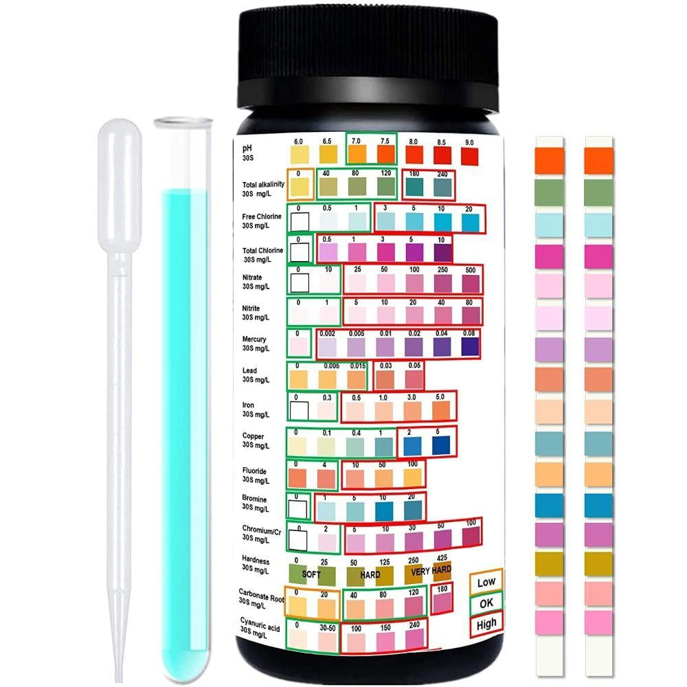 Kit de Teste de Água Profissional para Dureza e pH