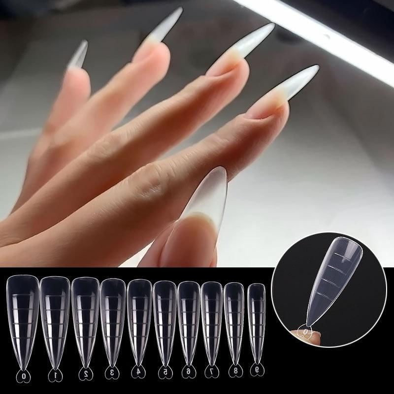 100 Peças Moldes Duais de Gel Rápido para Unhas