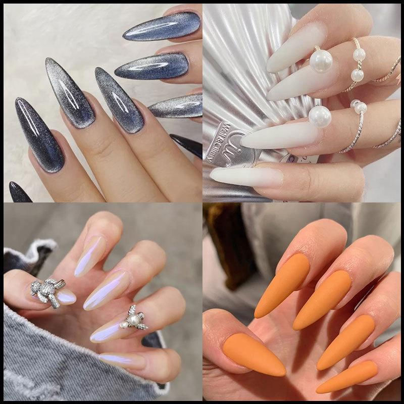 100 Peças Moldes Duais de Gel Rápido para Unhas