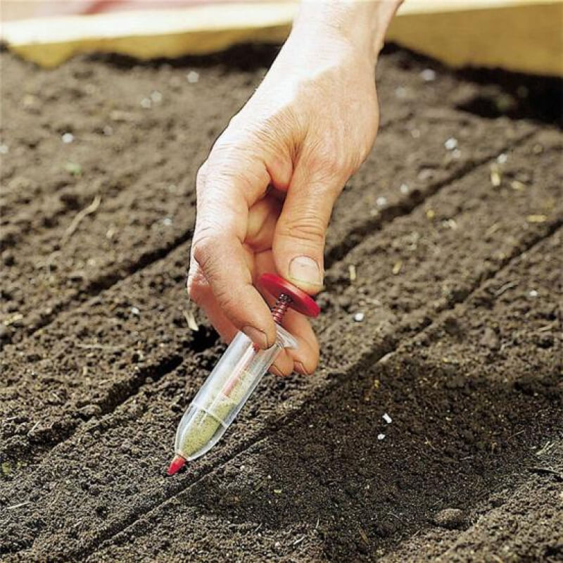 Dispenser de Sementes para Jardinagem, Plástico, Resistente e Impermeável vermelho