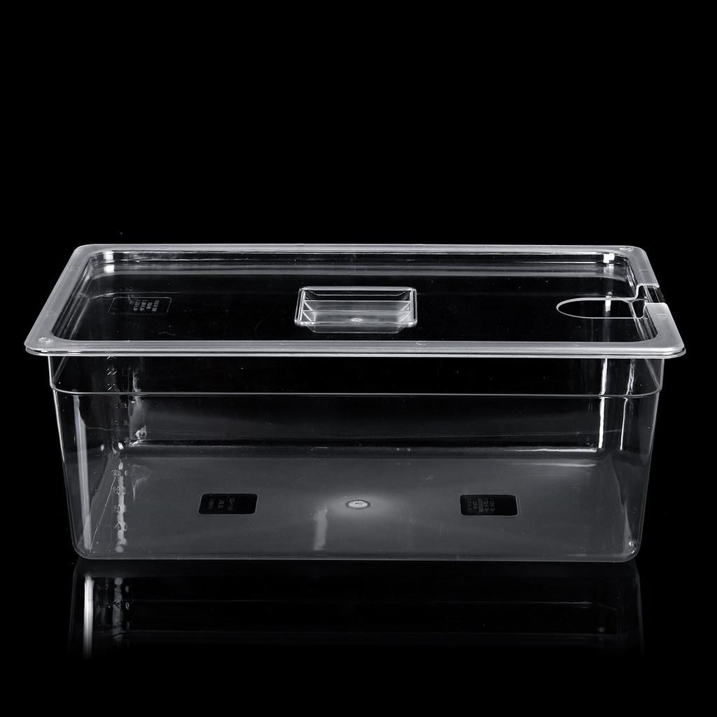 Container Sous Vide de 11L com Tampa para Cozinha 11L