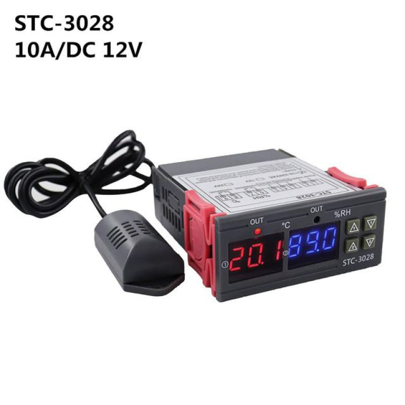 Termostato Digital STC-3028 Controlador de Temperatura e Umidade STC-3028-110V-220V