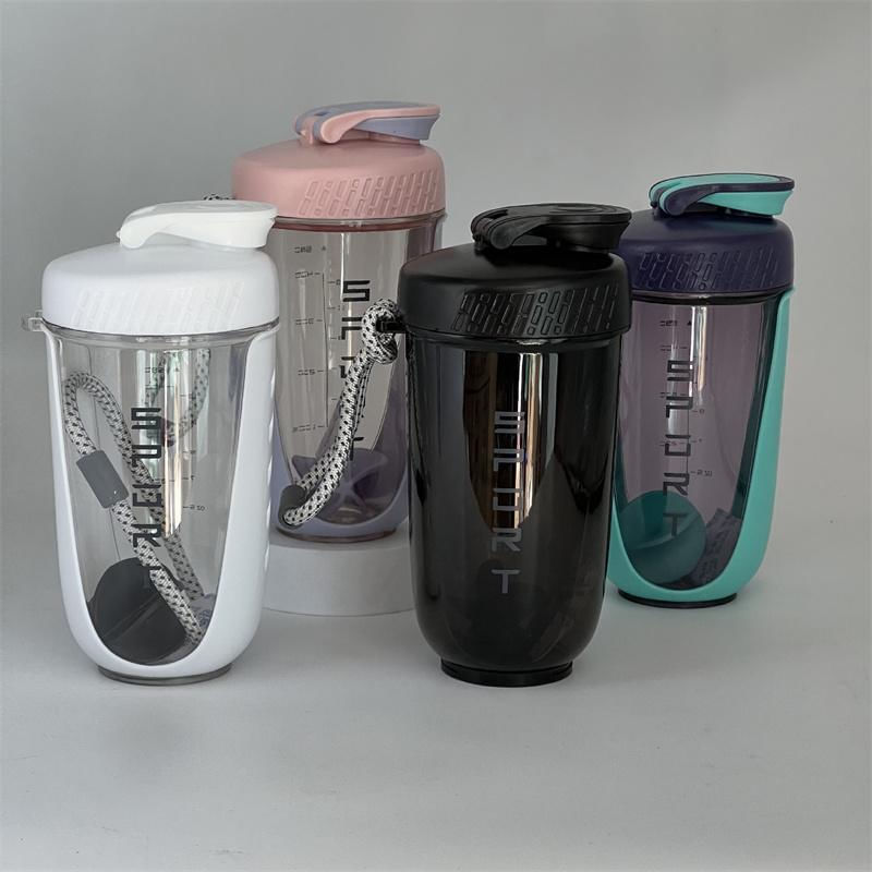 Copo Misturador de 600ML com Bola de Batedor para Proteínas