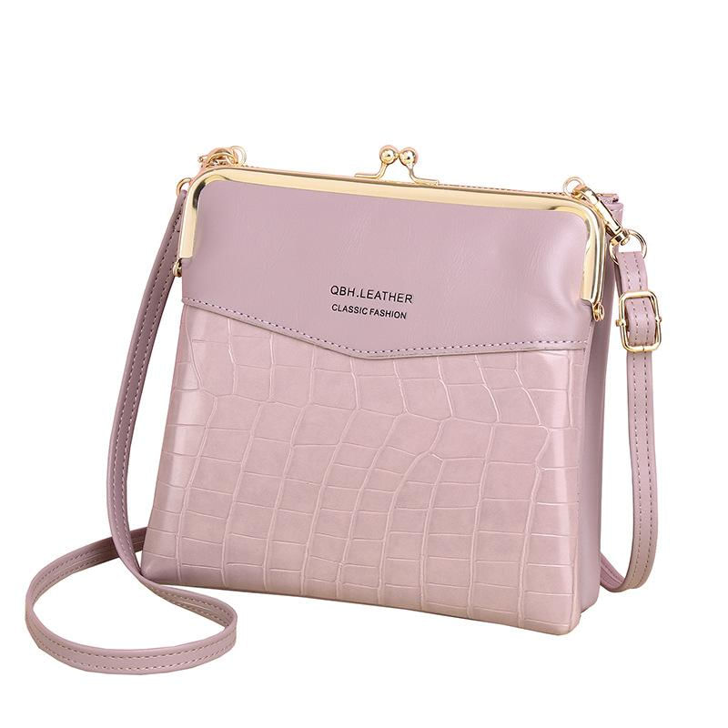 Bolsa Transversal Mini Crocodilo Feminina em Couro PU