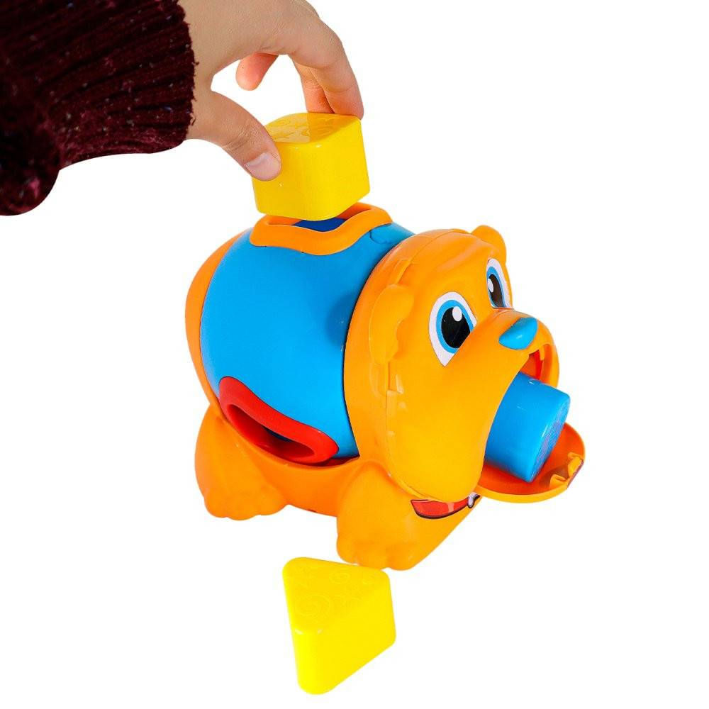 Cachorro Didático Brinquedo Infantil Colorido Sensorial e Coordenação Motora para Bebês