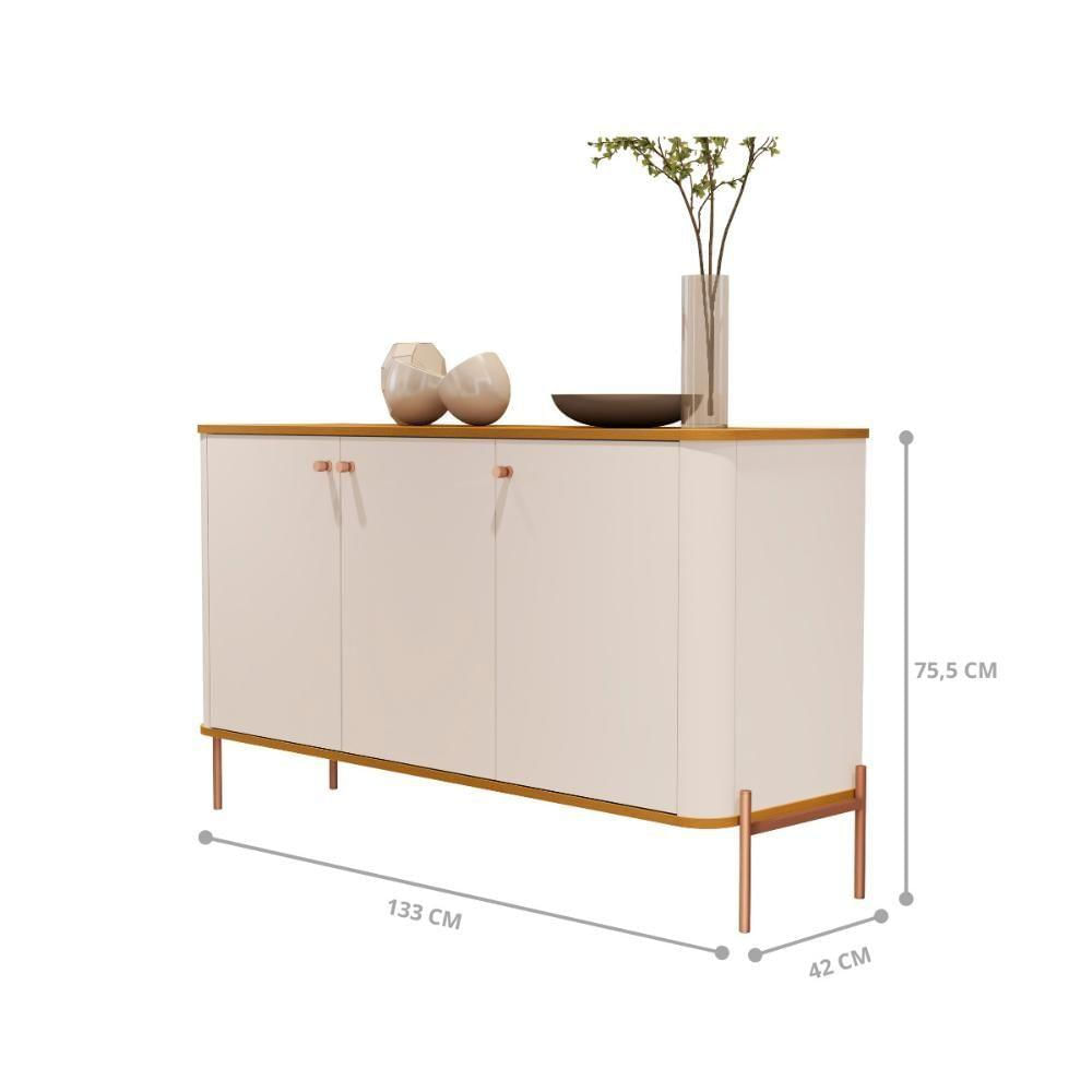 Buffet Nova Orleans Off White Nature Bronze