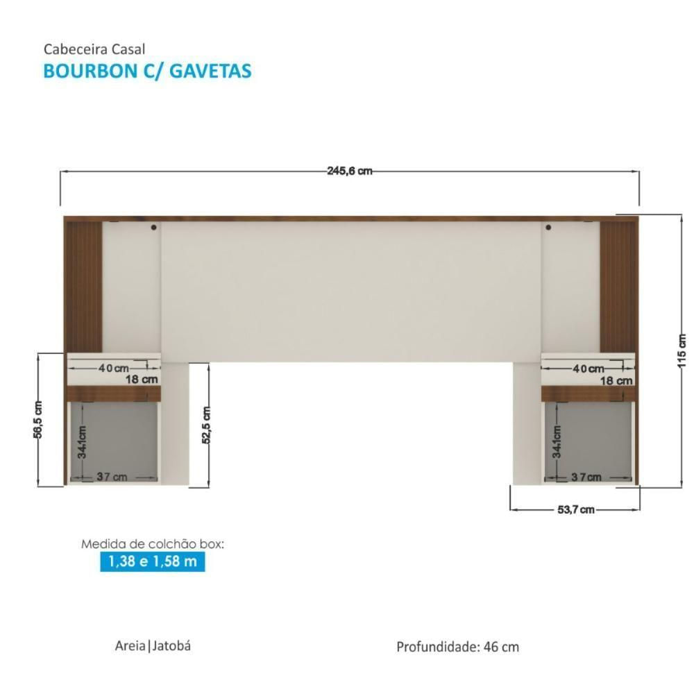 Conjunto Quarto Completo Pequim Jatoba Areia