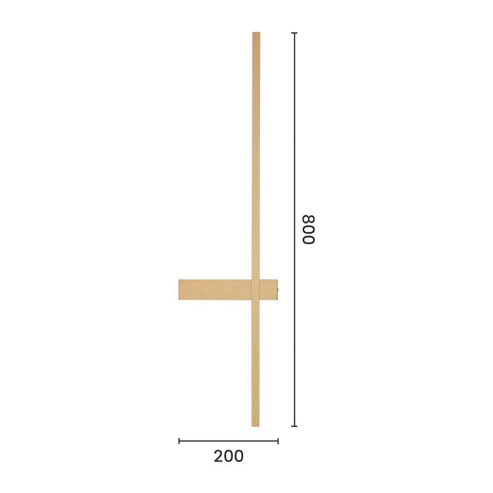 Arandela Sindora Dcb03136 Led Dourada Bivolt