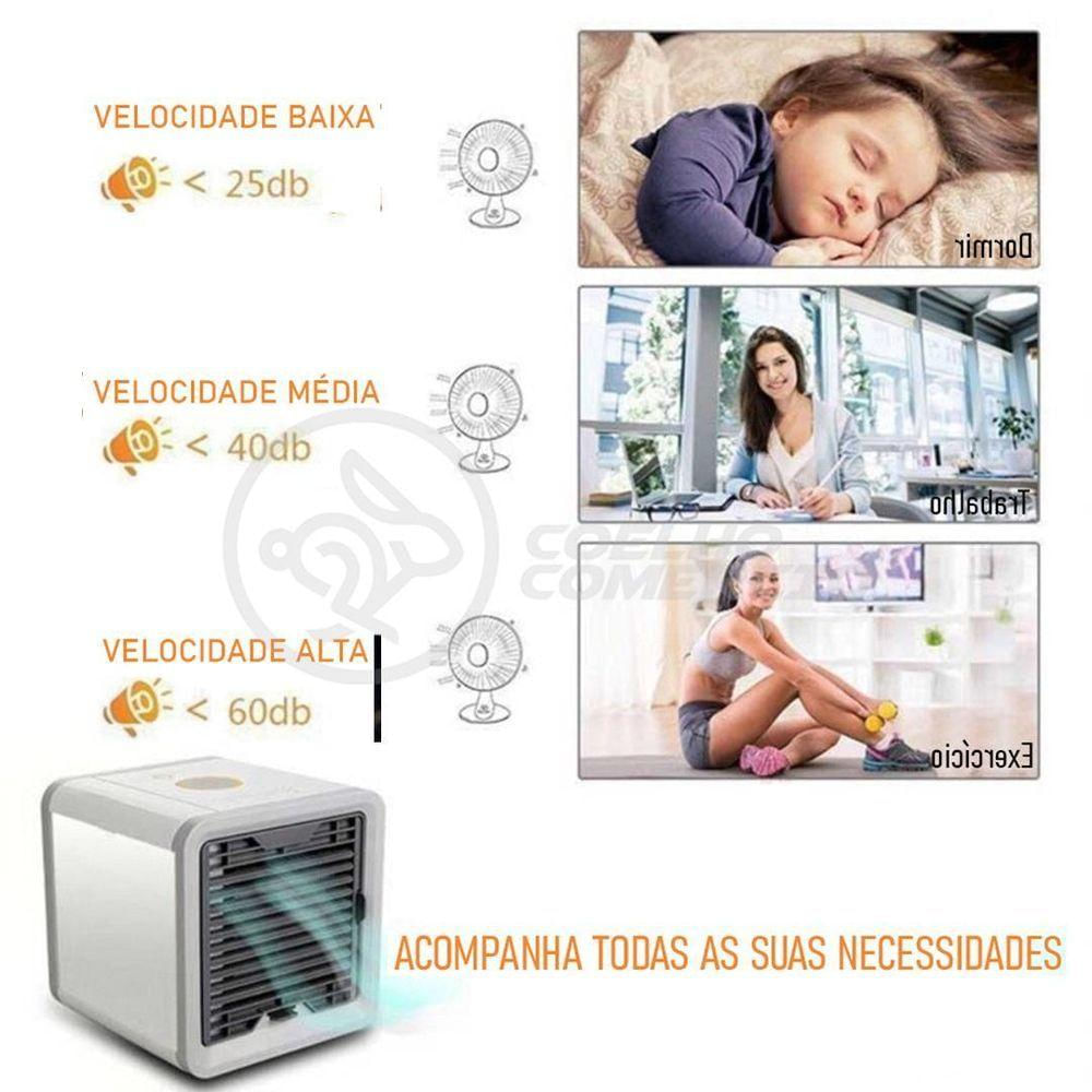 Mini Ar Condicionado Climatizador Humidificador Portátil Arctic Air Cooler 3 Velocidades