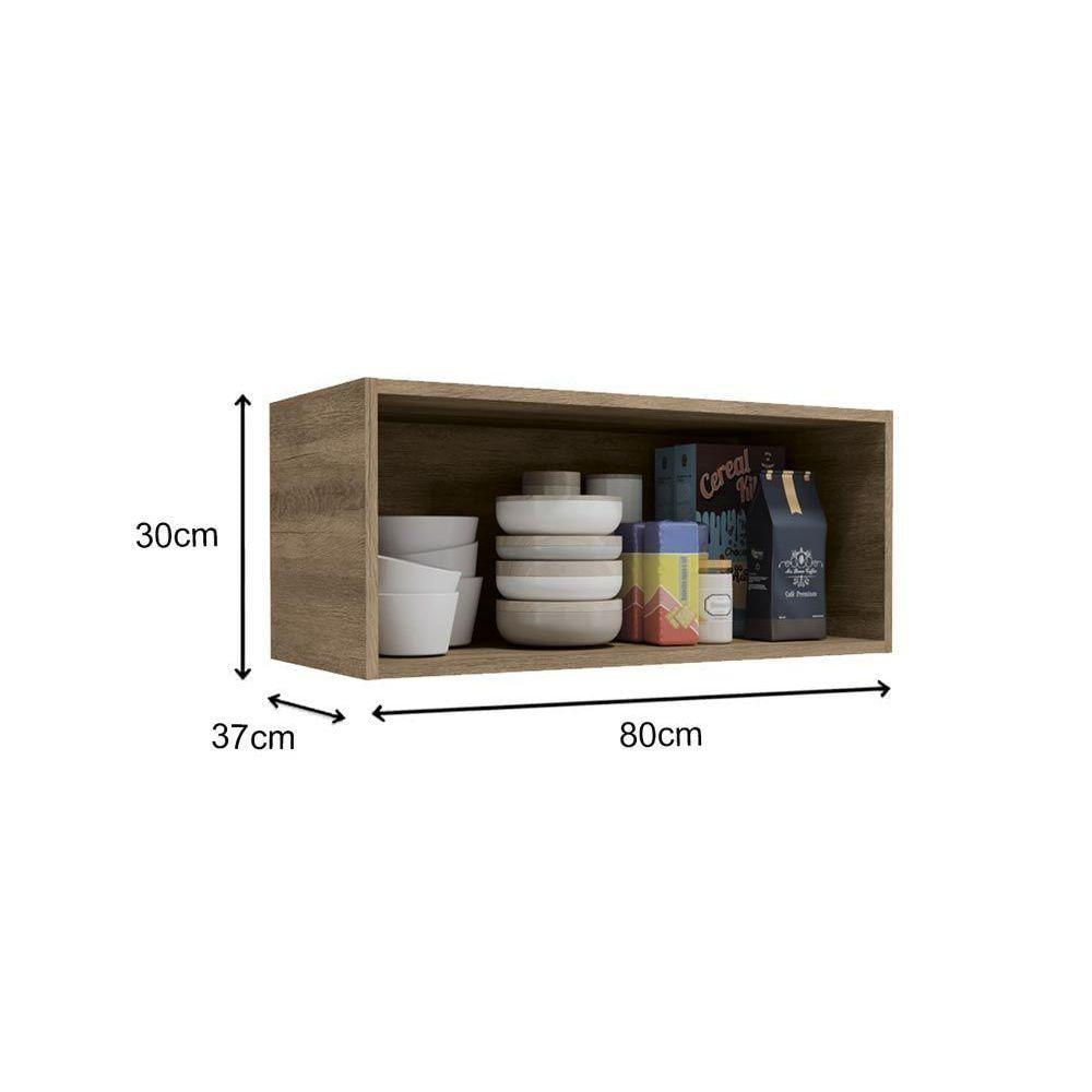 Armário De Geladeira P- Cozinha Maxxi G773 C- 1 Porta Basculante 80cm Canela - Kappesberg