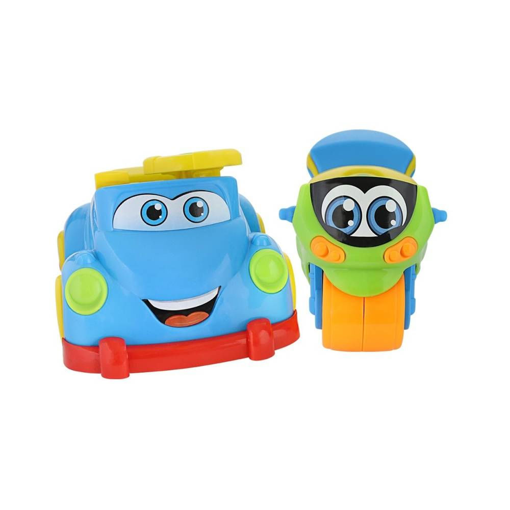 Carrinho + Motinha Mini Racers Super Colorido e Interativo Brinquedo Infantil Certificado pelo InMetro Emite Sons